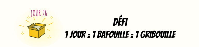 Illustration lancement défi 1 jour 1 bafouille 1 gribouille